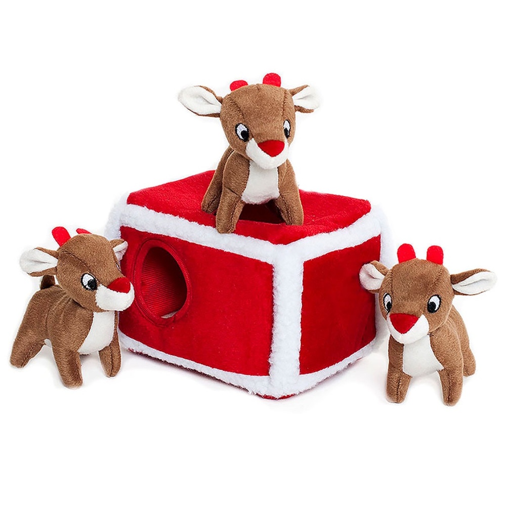 Reindeer Burrow Interactive IQ Dog Toy